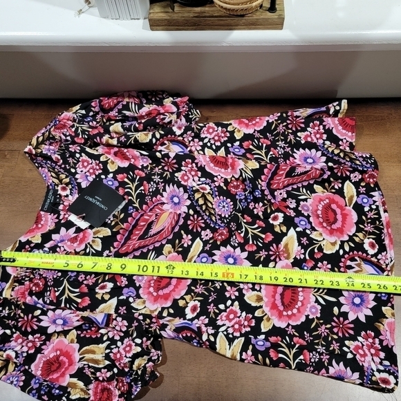 NEW Cynthia Rowley Woman Floral Top Size 1X - Picture 11 of 16